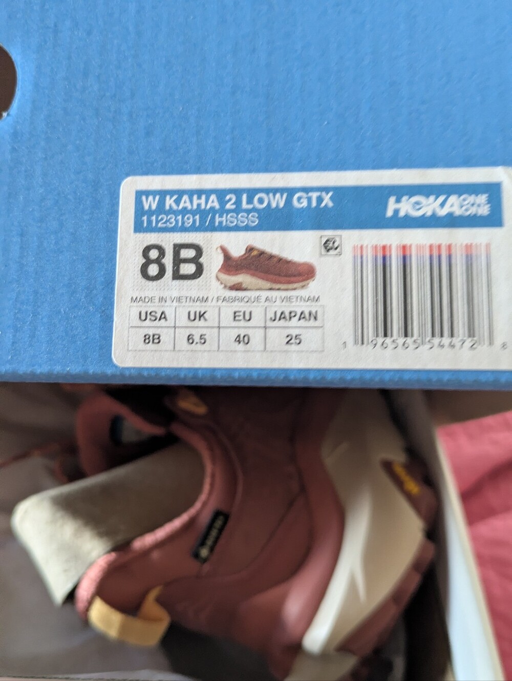 HOKA Kaha 2 Low GTX Hiking Shoes, Size 8, New In Box, Sandstone Shade - Picture 4 of 10
